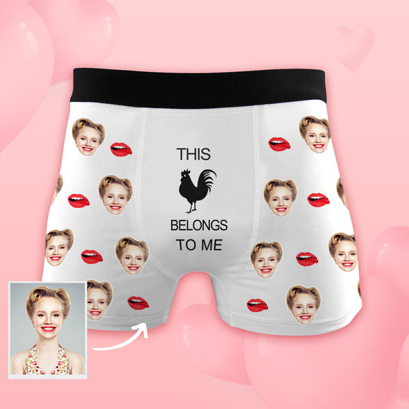 Anniversary Gift for Husband Funny Gag Gift for Boyfriend Custom Face Boxers Photo Boxers