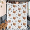 Custom Dog Blankets Personalized Pet Blankets Fleece Throw Photo Blanket Christmas Gift