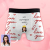 Custom Photo Boxers Custom Mens Shorts with Face Gift for Husband