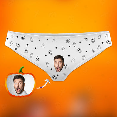 Halloween Underwear with Face Custom Face Photo Panties