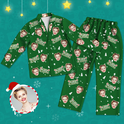 Custom Face Pajamas Photo Pajamas Custom Christmas Pajamas Christmas Gift